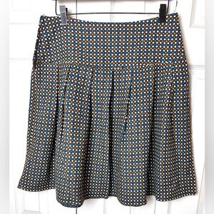 URBAN OUTFITTERS Lux Brand Skirt Polka Dot Vintage Inspired Pleated Green Blue